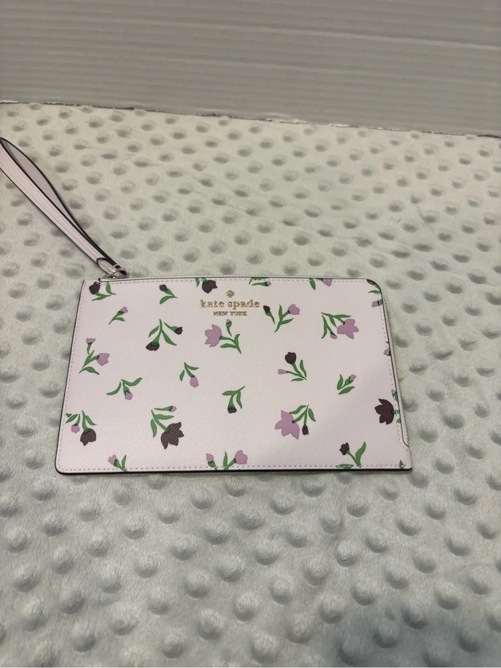 kate spade Light Pink Graceful Floral Wristlet Clutch